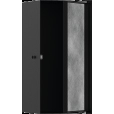 XtraStoris Rock Настінна ніша з дверцятами 30х15х14см Matt Black (56088670)