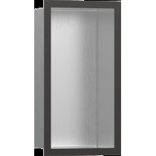 XtraStoris Individual BSS Настінна ніша з рамкою 30х15х10см Brushed Black Chrome (56094340)
