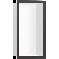 XtraStoris Individual MW Настінна ніша з рамкою 30х15х10см Brushed Black Chrome (56096340)