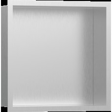 XtraStoris Individual BSS Настінна ніша з рамкою 30х30х10см Brushed Stainless Steel (56097800)