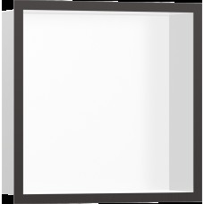 XtraStoris Individual MW Настінна ніша з рамкою 30х30х10см Brushed Black Chrome (56099340)