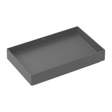 Умивальник Xuniva Evo E накладний без переливу 650х400 мм, Slate Matt Grey (60326760)