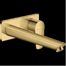 Змішувач Talis E для умивальника зі стіни прихованого монтажу 225 мм, Polished Gold Optic (71734990)