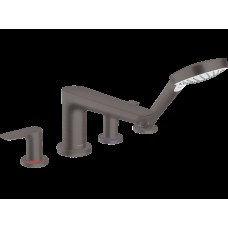 Змішувач Talis E врізний на край ванни на 4 отвори, Brushed Black Chrome (71748340)