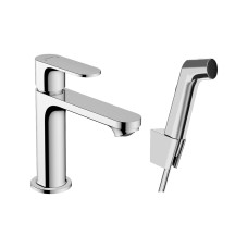 Змішувач Rebris S 110 для умивальника з гігієнічною лійкою, Chrome (72215000)