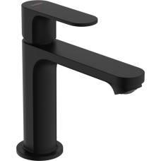 Змішувач Rebris S 110 Coolstart EcoSmart+ для умивальника з донним клапаном pop-up, Matt Black (72588670)