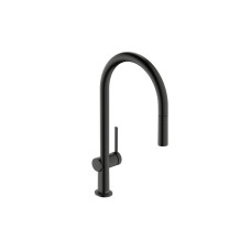 Змішувач Talis 210 1jet кухонний з витяжним виливом, Brushed Black Chrome (72802340)