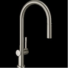 Змішувач Talis 210 1jet кухонний з витяжним виливом Sbox Stainless Steel (72803800)