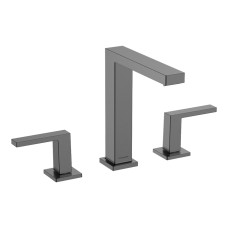 Змішувач Tecturis E EcoSmart+ push open для умивальника на 3 отвори, Brushed Black Chrome (73030340)
