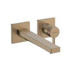 Змішувач Tecturis E 225 для умивальника зі стіни, Brushed Bronze (73051140)