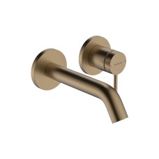 Змішувач Tecturis S 165 для умивальника зі стіни, Brushed Bronze (73350140)