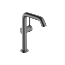 Змішувач для умивальника Tecturis S 210 Fine CoolStart, поворотний вилив, Brushed Black Chrome (73360340)