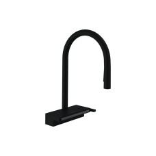 Змішувач Aquno Select M81 170 3jet кухонний з витяжним виливом Sbox (73831670) Black Matt
