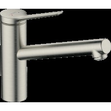 Змішувач Zesis M33 150 1jet кухонний, Stainless Steel Finish (74802800)