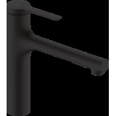 Змішувач Zesis M33 160 2jet кухонний з витяжним виливом sBox Lite, Matt Black (74804670)