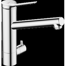 Змішувач Zesis M33  200 1jet кухонний з запірним клапаном (74808000) Chrome