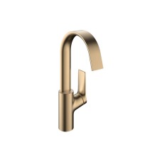 Змішувач Vivenis 210 для умивальника поворотний носик з д/к pop-up, Brushed Bronze (75030140)
