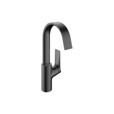 Змішувач Vivenis 210 для умивальника поворотний носик з д/к pop-up, Brushed Black Chrome (75030340)