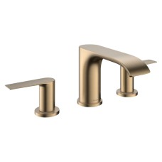 Змішувач Vivenis 90 для умивальника на 3 отвори з д/к pop-up, Brushed Bronze (75033140)