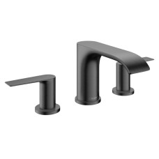 Змішувач Vivenis 90 для умивальника на 3 отвори з д/к pop-up, Brushed Black Chrome (75033340)