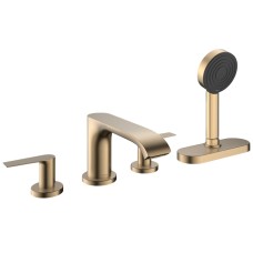 Змішувач Vivenis врізний на край ванни 4 отв з sBox, Brushed Bronze (75444140)