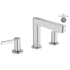 Змішувач Finoris 160 для умивальника на 3 отвори з д/к push-open, Brushed Black Chrome (76034340)