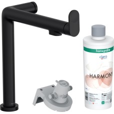 Змішувач Aqittura M91 FilterSystem 240 1jet кухонний сет з Harmony, Matt Black (76802670)