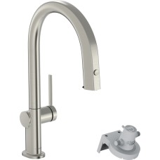 Змішувач Aqittura M91 FilterSystem 210 1jet pull-out Sbox кухонний, Stainless Steel Finish (76826800)