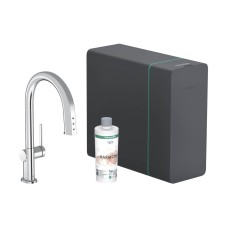 Змішувач Aqittura M91 SodaSystem 210, 1jet, pull-out, Sbox, кухонний сет, Chrome (76836000)