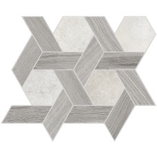 IL CERRETO DECORO PINOT GRIGIO WHITE 30х26 M287 (MOSCP01) (мозаїка)