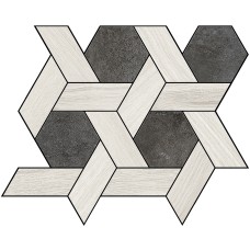 IL CERRETO DECORO CHAMPAGNE BLACK 30х26 M287 (MOSCP06) (мозаїка)