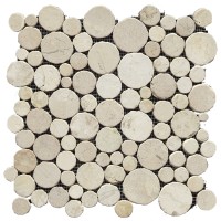 G110 PARADISE ROUND STONE BLANCO 31.5x31.5 (мозаїка)