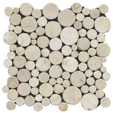 G110 PARADISE ROUND STONE BLANCO 31.5x31.5 (мозаїка)