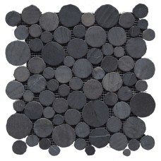 G110 PARADISE ROUND STONE NEGRO 31.5x31.5 (мозаїка)