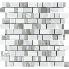 G124 VICTORIAN STRIPES WHITE 29.5x29.7 (мозаїка)