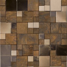 G143 METAL BRONZE MINI 3D CUBES 30.5х30.5 (мозаїка)