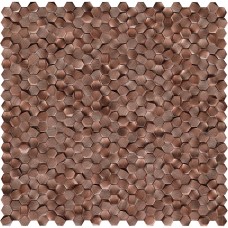 G150 GRAVITY ALUMINIUM 3D HEXAGON COPPER 30.1x30.7 (мозаїка)