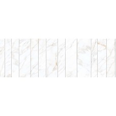 M8FN MAGNIFICA CALACATTA GOLD MOSAICO STRIP INSERTO METALLO 60х180 (декор-панно компл 3шт)