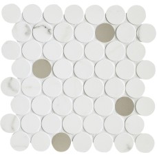 M8FT MAGNIFICA STATUARIO MOSAICO CIRCLE 31х31 (мозаїка)