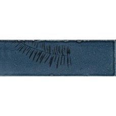 M96W CROGIOLO RICE BLU DECORO LEAF LUX 5х15 декор (плитка настінна)