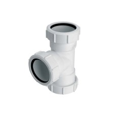 Трійник пластиковий d 32 з гайками 32E-WH