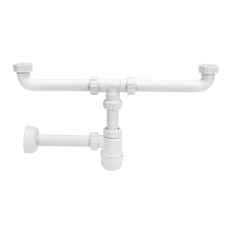Сифон для умивальника без зливу подвійний (5/4х32) HC2+PIPE