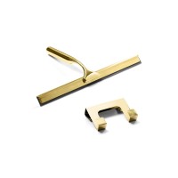Скребок для ванної кімнати у комплекті з тримачем, Gold Shine (AK-0007)