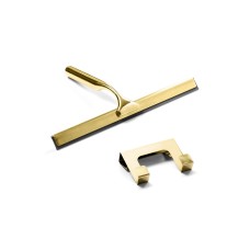 Скребок для ванної кімнати у комплекті з тримачем, Gold Shine (AK-0007)