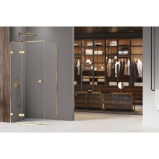 Душова кабіна прямокутна AVEXA GOLD SHINE 1D 80x110х200 L скло clear ACTIVE SHIELD 6мм