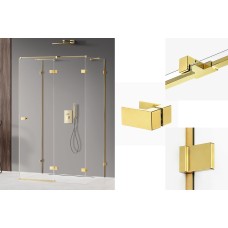 Душова кабіна прям. AVEXA GOLD SHINE 100x90x200 R скло clear ACTIVE SHIELD 6мм