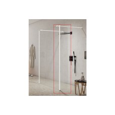 Душова стінка 30х200 до кабіни walk in NEW MODUS WHITE скло clear ACTIVE SHIELD 8mm
