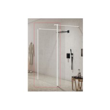 Душова стінка 140х200 до кабіни walk in NEW MODUS WHITE скло clear ACTIVE SHIELD 8mm