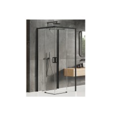 Душова кабіна прямокутна PRIME BLACK 2D 100x90x200 R скло clear ACTIVE SHIELD 6мм