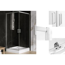 Душова кабіна квадратна SUVIA 2D 80x80х190 скло clear ACTIVE SHIELD 5мм